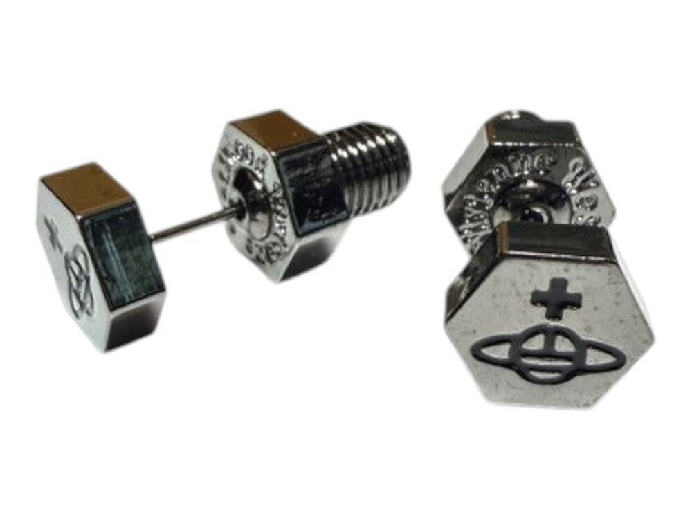 7148 - Vivienne Westwood Gunmetal Bolt Earrings